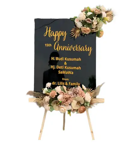 Papan Bunga Akrilik Lampar