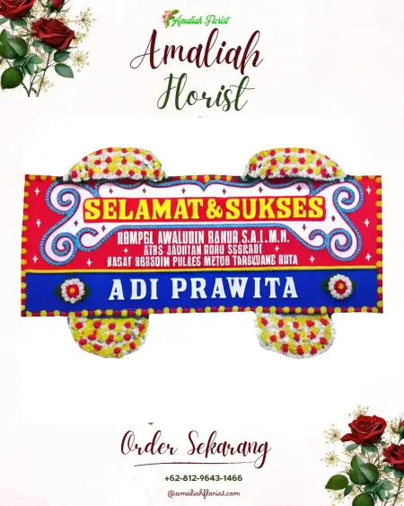 Papan Bunga Ucapan Selamat Lampar